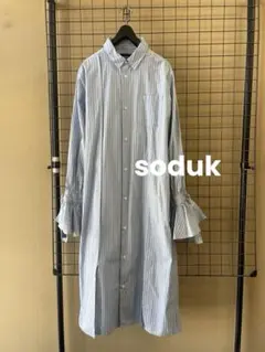 soduk スドーク puff shirt dress 22ssシャツワンピースのサムネイル
