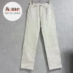 ブラッパーズ　ストレートデニム　ハイウエスト　ストレッチ　ライトベージュ　日本製