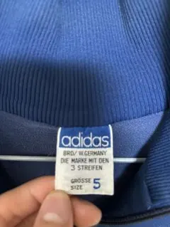 60s 初期adidas ネイビー ジップアップジャージ サイズ5