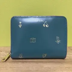 Paul Smith イラスト入り二つ折り財布　ミックスドゥードゥル　グリーンのサムネイル