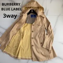 BURBERRY BLUE LABEL 3way フード トレンチコート