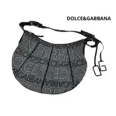 DOLCE&GABBANA ワンショルダーバッグ ハーフムーン グレー 系