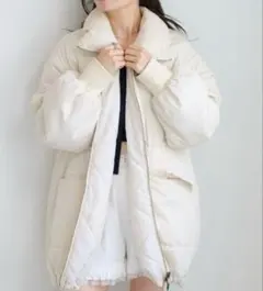 【美品】kastane キャンディスリーブリバーシブルコート