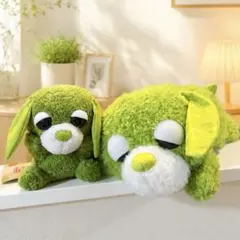 お茶犬 ひょこひょこぬいぐるみ すやすやLぬいぐるみ 2種セット 新品未使用品のサムネイル