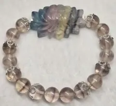 フローライト蓮 デザインブレスレット