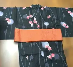 美品　組曲　金魚お好きな方　大人可愛い浴衣のサムネイル