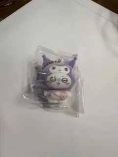 ちいかわサンリオコラボ　シークレットフロッキーマスコットチャーム　クロミモモンガ