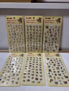 【新品】可愛いトムとジェリー ぷくぷくシール 2種　6枚セット まとめ売り