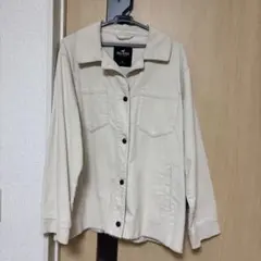 Hollister ベージュ コーデュロイジャケット