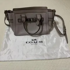 希少カラー コーチ 2wayハンド ショルダーバッグ レザー