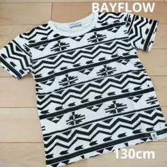 【BAYFLOW】 幾何学模様 Tシャツ 130cm