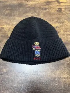 ポロベアー Polo Ralph Lauren ニット帽 ブラックビーニー