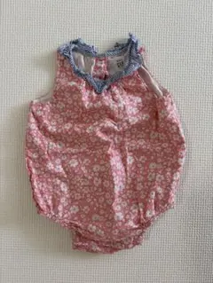 baby GAP 花柄　ロンパース　ノンスリーブ　ピンク　80cm