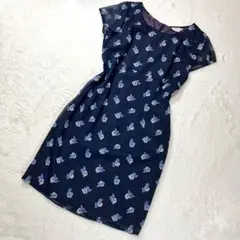 マックスマーラ　マックスアンドコー　花柄ワンピース　シフォン　イタリア製　半袖のサムネイル