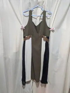 【axes femme】キャミワンピース オリーブグリーン レース