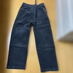 無印良品　ストレッチコーデュロイ　イージーストレートパンツ婦人Ｍ・ダークグレー