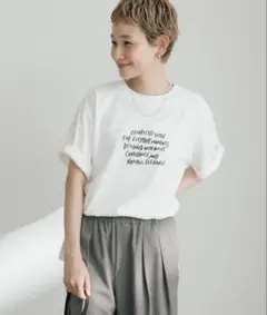 【＠kokiminitaコラボ／WEB限定】ロゴプリント×ロゴ刺繍Tシャツのサムネイル