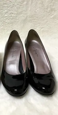 【高級】銀座カネマツ　エナメルハイヒール 2足セット ベージュ・黒