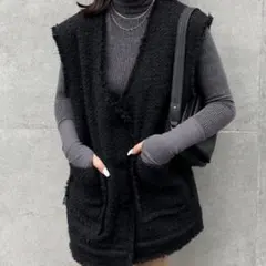 フリンジヘムツイードベストのサムネイル