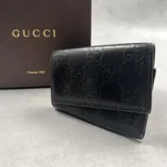 GUCCI シマ レザー 6連 キーケース レディース 8766のサムネイル