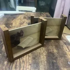 木製フォトフレーム 2個セット
