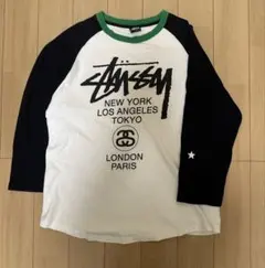 00s STUSSY ステューシー ラグラン 七分袖 Tシャツ Sサイズのサムネイル