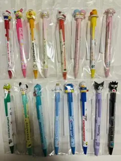 サンリオ マスコット付きボールペン 16点コンプリートセット