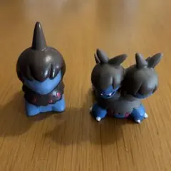 ポケモンキッズ　指人形　モノズ　ジヘッド　2体セット　ソフビ