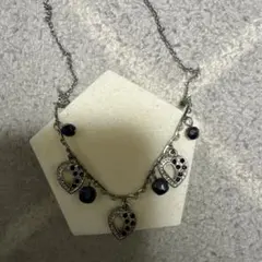 ハート型ペンダント ネックレス シルバー