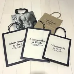 【新品】Abercrombie & Fitch ショップ袋 5枚セットのサムネイル