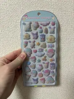 산리오 キャラクターズ COTTON PUFFY シール