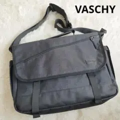 美品✨VASCHY グレー ショルダーバッグ　2WAY　A4収納可　大容量