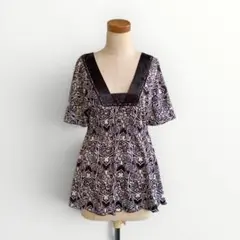 grove✨総柄チュニック M ペイズリー風のサムネイル