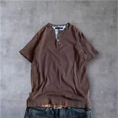 Y2K 00s Waffle Henley neck s\s Grunge - メルカリ