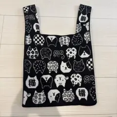 D.KELLY ニット　トートバッグ ★新品★ 猫柄　猫　ねこ