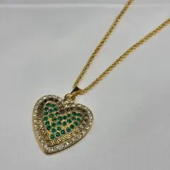 美品【イヴ・サンローラン本物】ネックレス/ビンテージ/ゴールド/ラインストーン