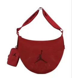 【新品未使用】Jordan メッシュショルダーバッグ レッド　サマー　バスケ