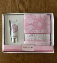ジルスチュアート　タオルハンカチ&ハンドクリームセット　箱なし