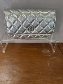 キルティングチェーンショルダーバック シルバー 新品 韓国風