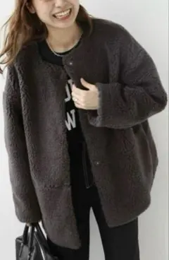 JOURNAL STANDARD relume ダークグレー ボアジャケット