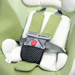 チャイルドシート 股ベルトカバー ドットブラック