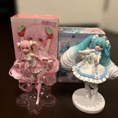 桜ミク　描き下ろしイラスト　初音ミク　シナモロール　フィギュア