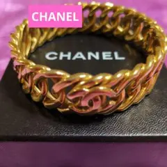 ♦️CHANEL　香奈兒♦️ 雙C標誌手鐲 鍍金 有刮痕