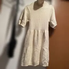 ユニクロ　ニットミニワンピース 半袖