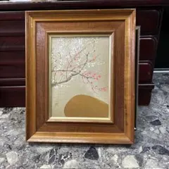 二条城 二の丸御殿 黒書院一の間 松桜柴垣禽鳥冈 高品質複製画 額装品
