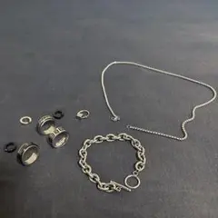 シルバー ネックレス リング セット 古着屋