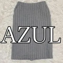 AZUL アズール　レディース　膝丈ストライプタイトスカート