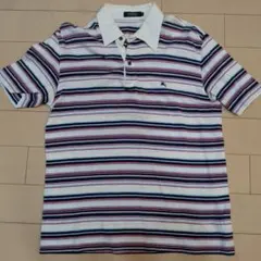 BURBERRY BLACK LABEL ストライプポロシャツ