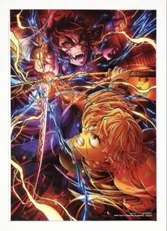 鬼滅の刃 第五弾 入場特典 イラストボード 善逸 獪岳