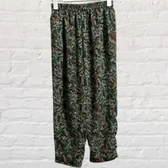 リラックス イージー パンツ ボタニカル柄 ウエストゴム 日本製 ユニセックス